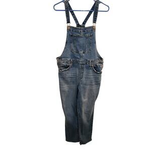 Universal Thread Blue Medium Wash Denim Skinny Leg Bib Jean Overall Size 10/30R